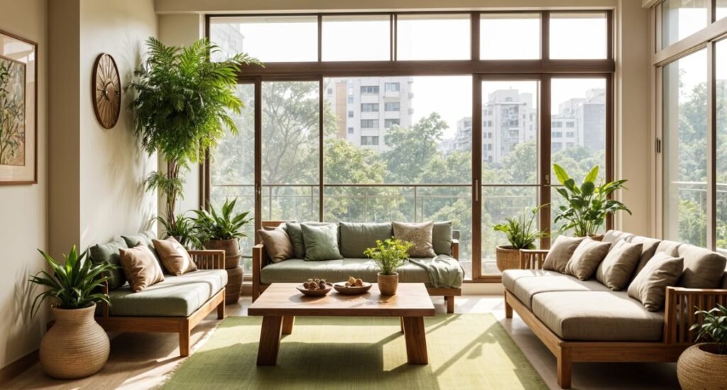 bright and airy living room